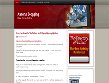 Tablet Screenshot of aaronsblogging.com